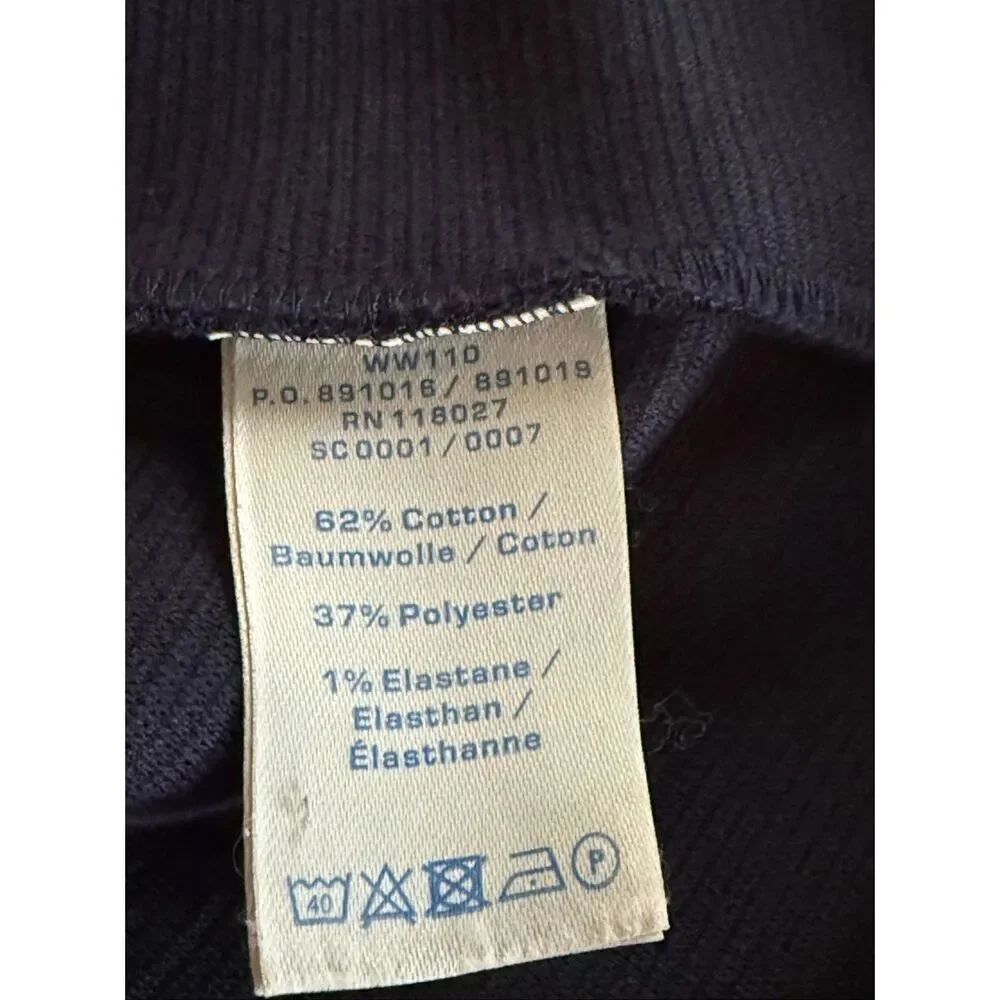 Boden Navy Ribbed A-Line Dress Petite US 4 3/4 Sleeve - Picture 9 of 9